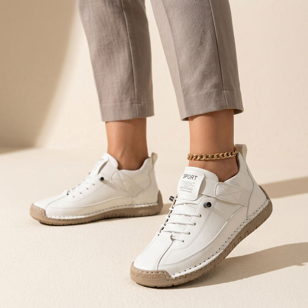 Orthopädische Walking Sneaker für Damen mit Leichter Stützender Sohle