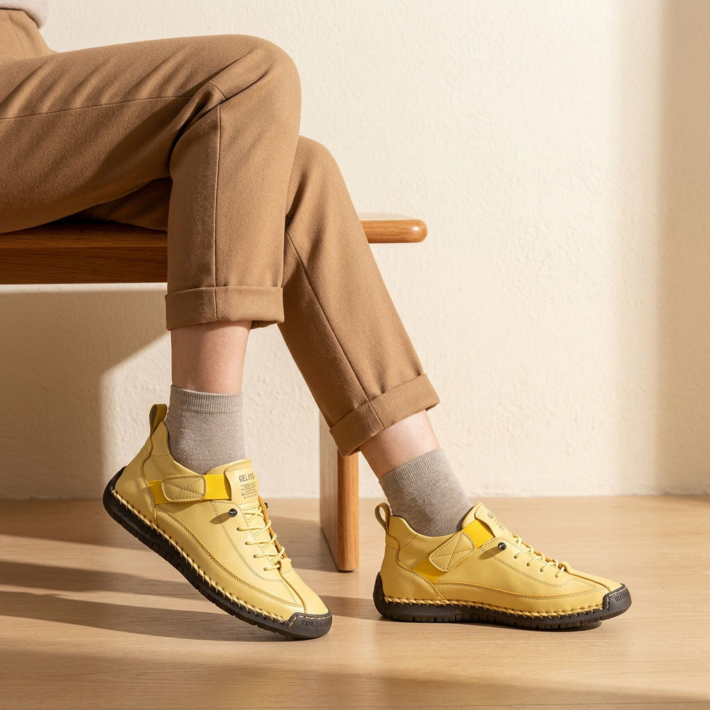 Orthopädische Walking Sneaker für Damen mit Leichter Stützender Sohle