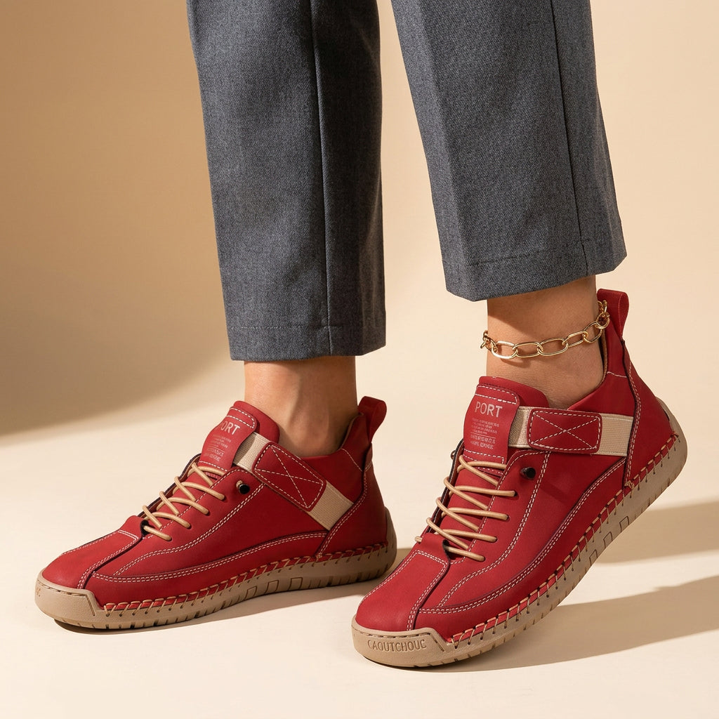 Orthopädische Walking Sneaker für Damen mit Leichter Stützender Sohle