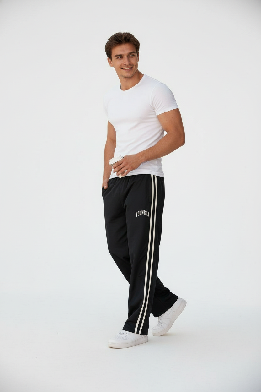 Sporthose für Herren mit kontrast Details im Urban Stil - lang