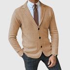 Strickblazer für Herren im Slim Fit mit Reverskragen 0