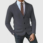 Strickblazer für Herren im Slim Fit mit Reverskragen 2