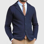 Strickblazer für Herren im Slim Fit mit Reverskragen 5