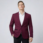 Sakko für Herren im einreihigen Design ohne Taschenklappen