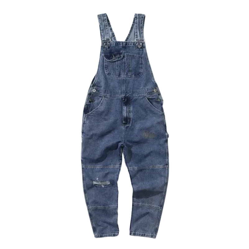 Unisex Latzhose in lässiger Passform mit Utility-Taschen