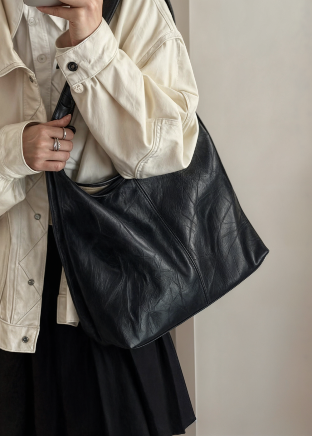 Große Beuteltasche für Damen | Shopper 7