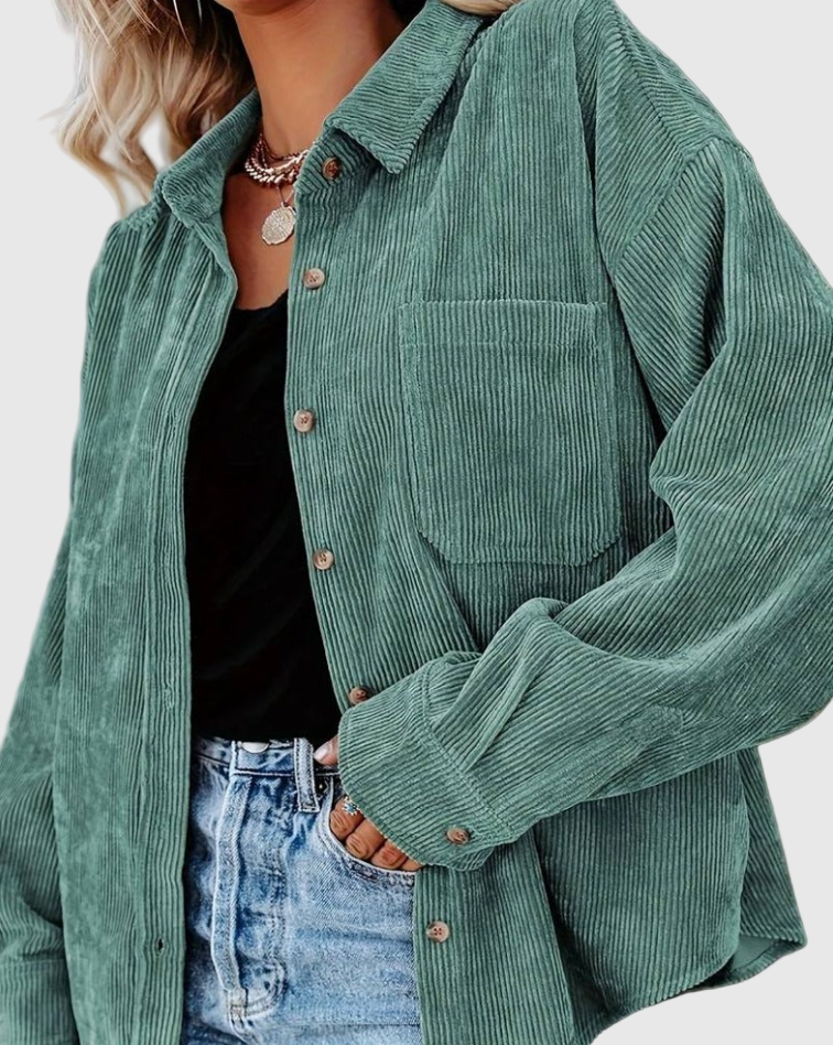 Vintage Cordjacke für Damen | Hemdjacke