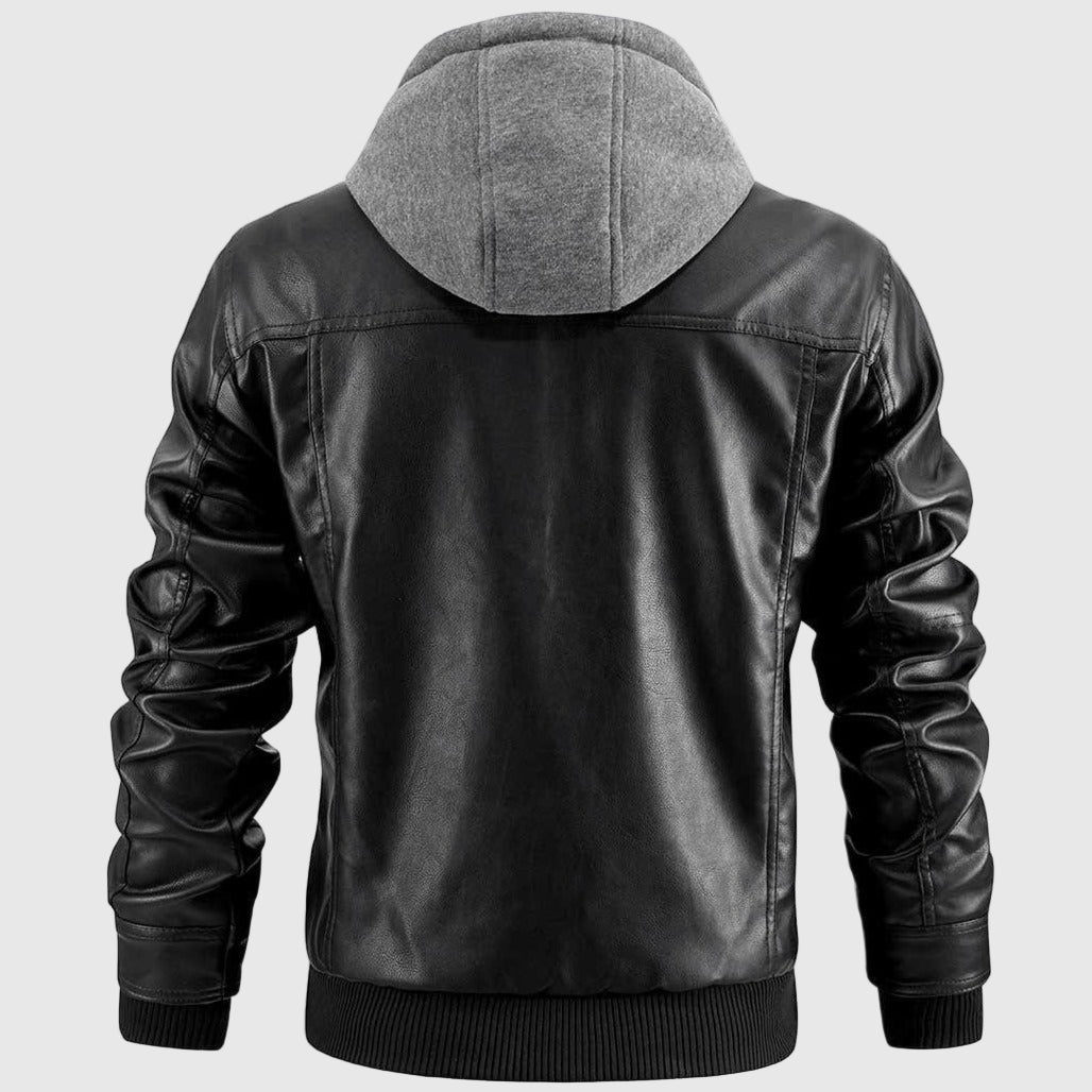 Vintage Motorradjacke Herren mit Mehrfachtaschen 3