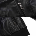 Vintage Motorradjacke Herren mit Mehrfachtaschen 4
