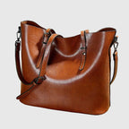 Luxuriöse Glanz-Schultertasche für Damen