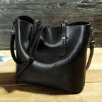 Klassisch inspirierte Schultertasche aus Leder für Damen 2