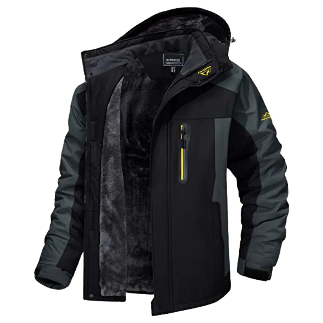 Wasserdichte Herren-Outdoorjacke mit Kapuze