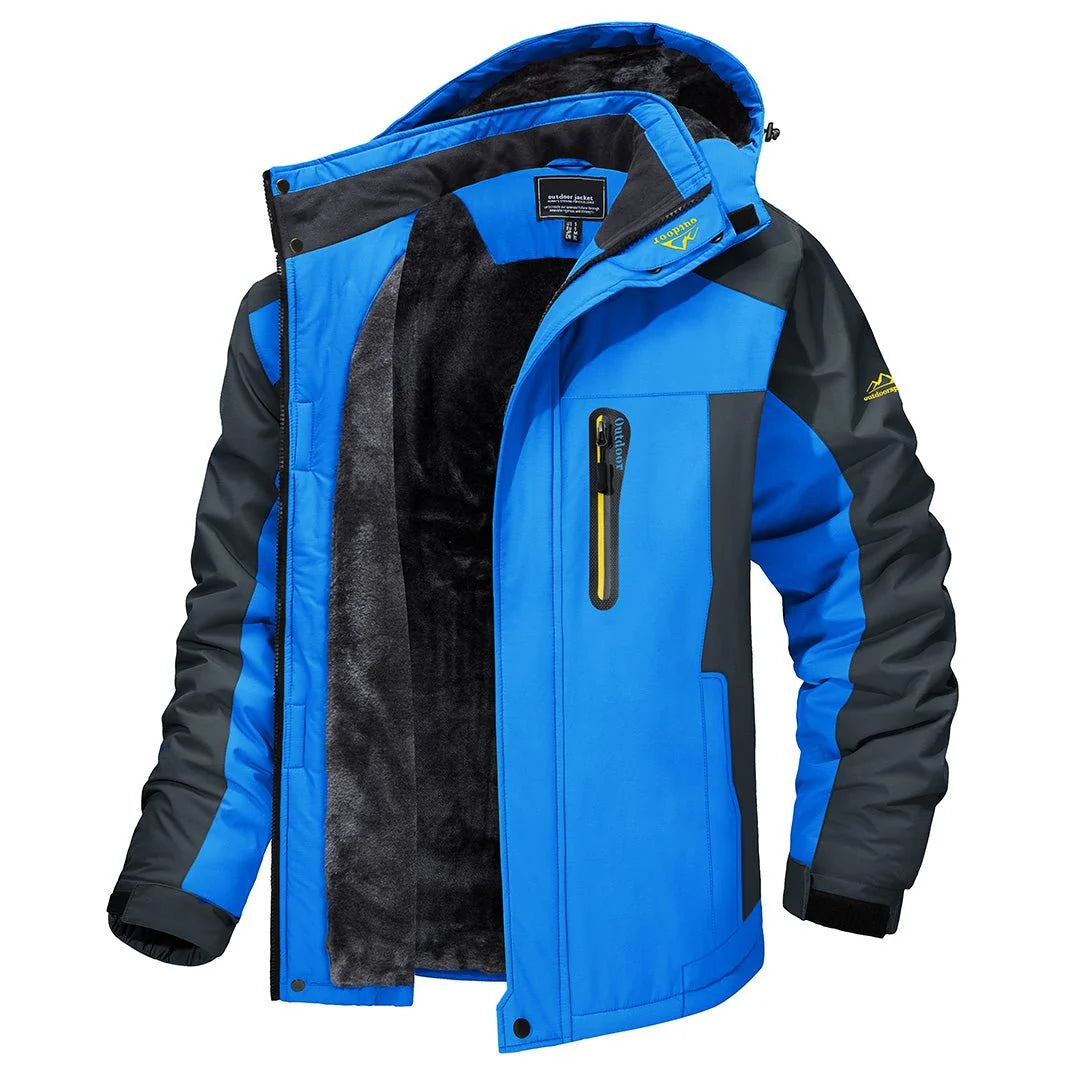 Wasserdichte Herren-Outdoorjacke mit Kapuze
