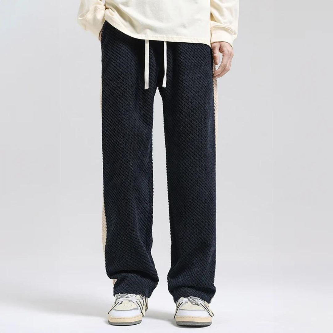 Waffelstruktur Cord-Jogginghose Damen | Bequeme Alltagsmode mit Seitenstreifen 4