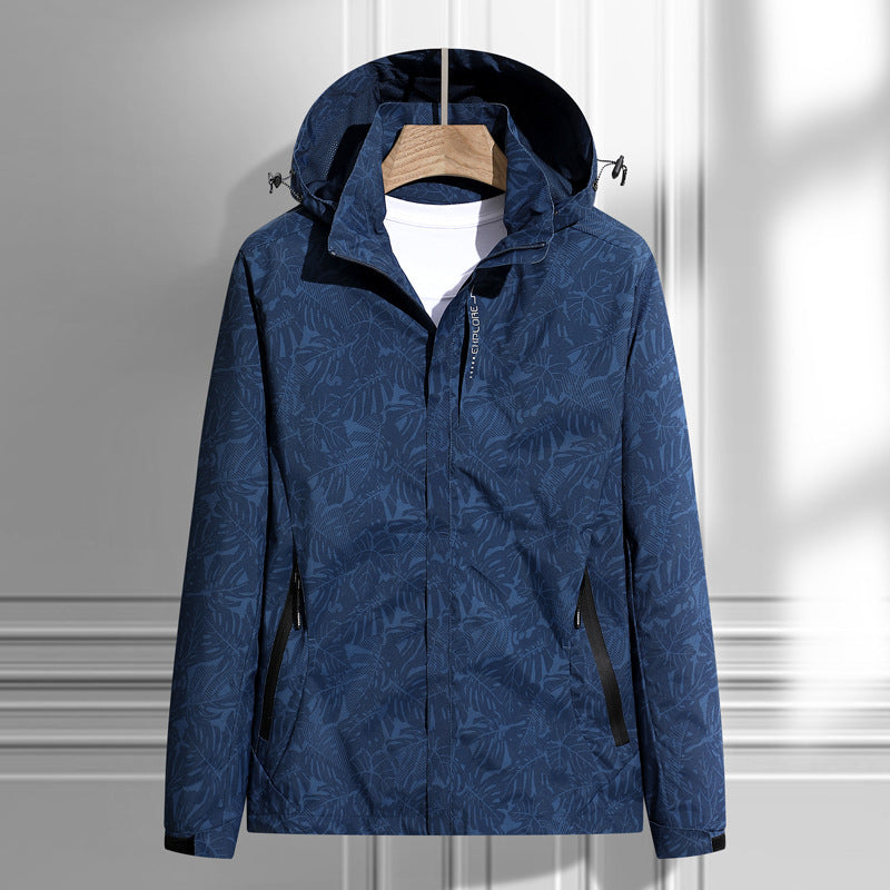 Wasserdichte Kapuzenjacke für Damen | Leichte Übergangsjacke mit Reißverschluss 0