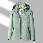 Wasserdichte Kapuzenjacke für Damen | Leichte Übergangsjacke mit Reißverschluss 1