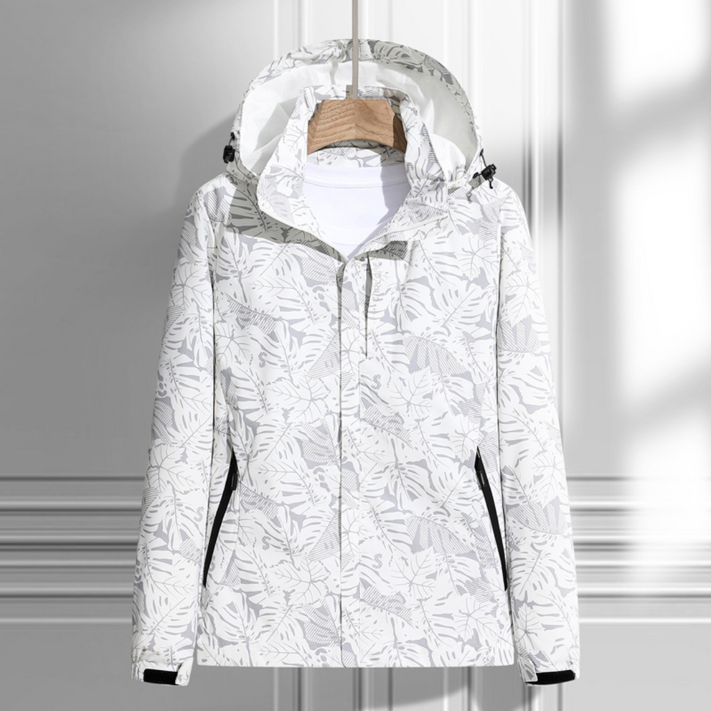 Wasserdichte Kapuzenjacke für Damen | Leichte Übergangsjacke mit Reißverschluss 5