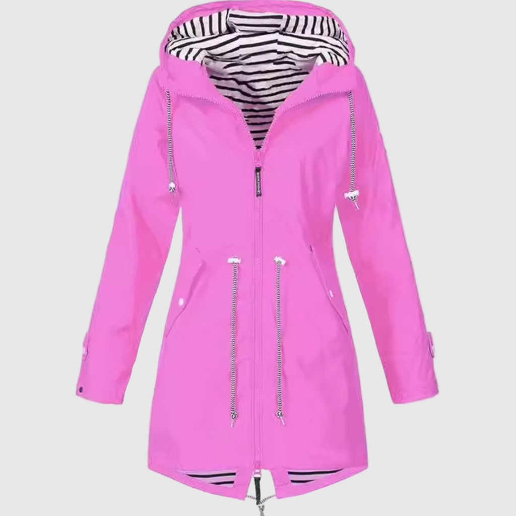 Wasserdichter Damenmantel mit verstellbarer Kapuze | Multifunktionsjacke für Winter 2