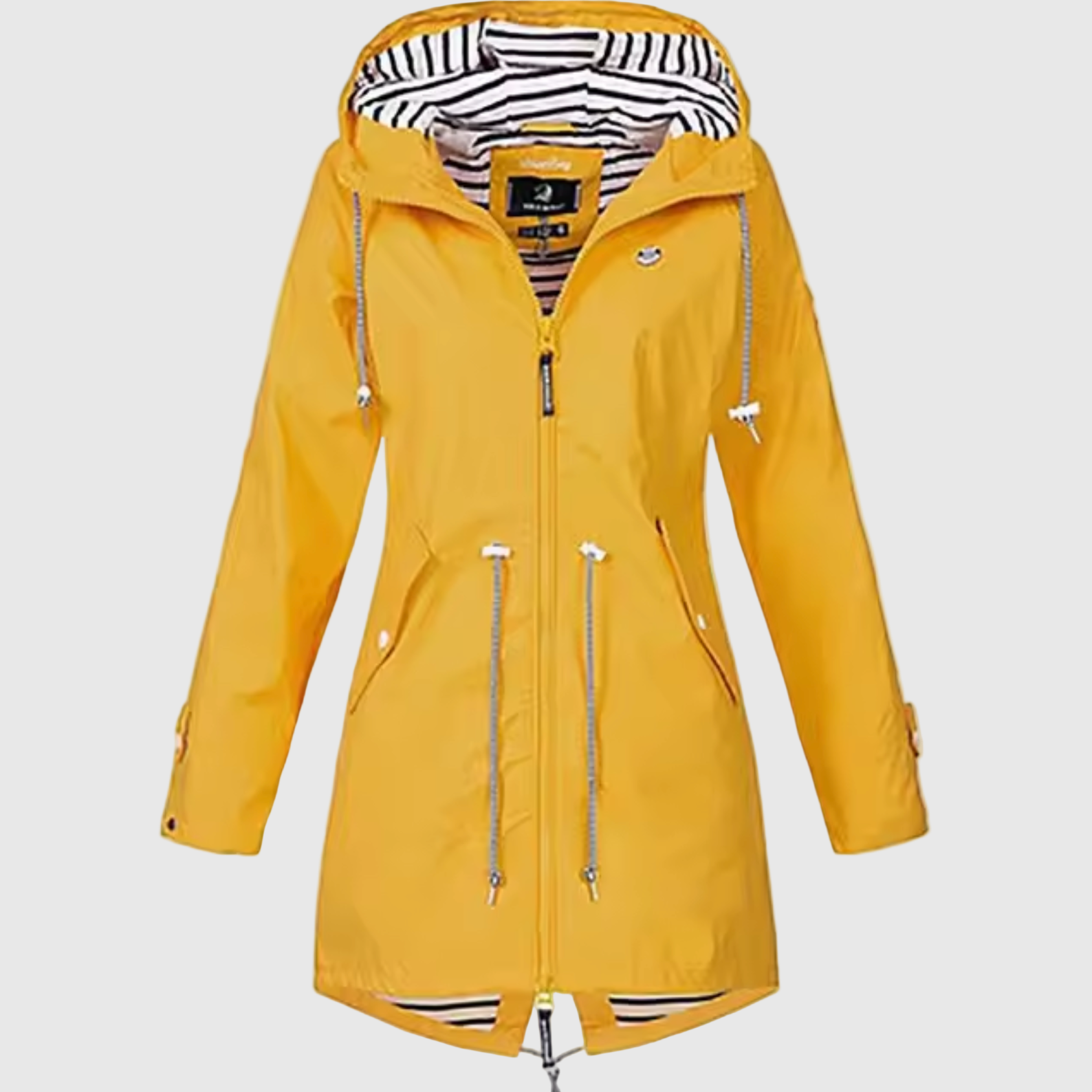 Schietwetter-Regenjacke – Friesennerz | Damen-Gelber Regenmantel