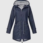 Wasserdichter Damenmantel mit verstellbarer Kapuze | Multifunktionsjacke für Winter 5