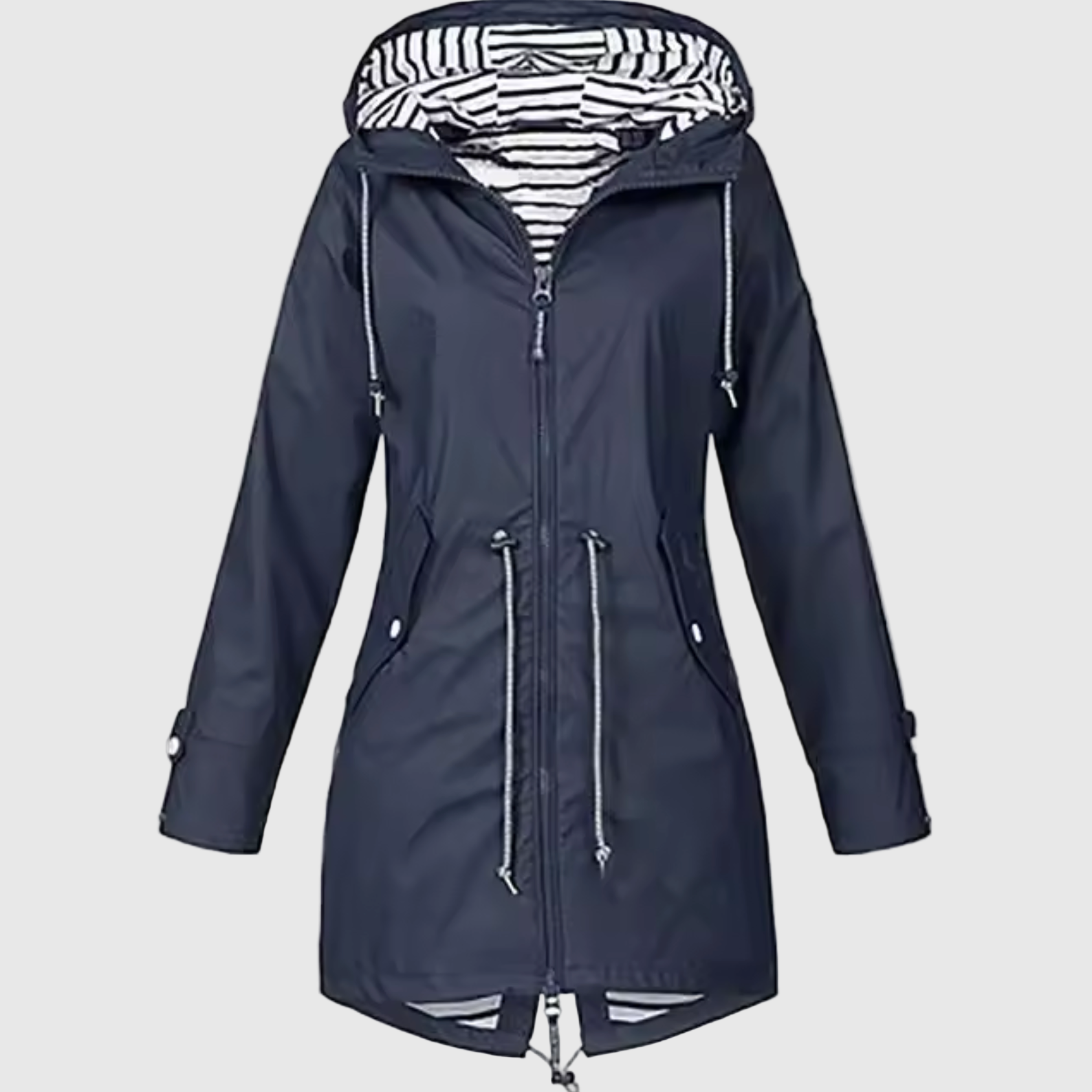 Wasserdichter Damenmantel mit verstellbarer Kapuze | Multifunktionsjacke für Winter 5