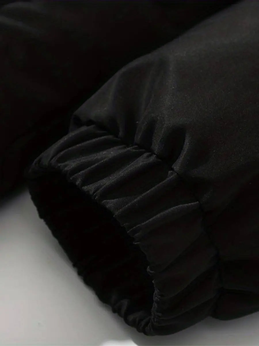 Puffer Winterjacke mit Fleece-Futter und Kapuze für Damen