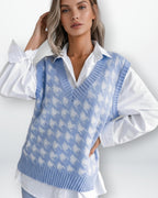 Strick Damenpullunder mit V-Ausschnitt