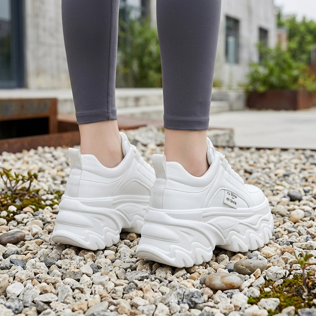 Chunky Sneaker für Damen mit Memory Foam in bequemer Weite