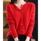 Weiche Strickjacke Damen mit Knopfleiste, Langarm 10