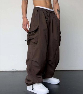 Weite Baggy Hose Herren mit Multi-Taschen 3