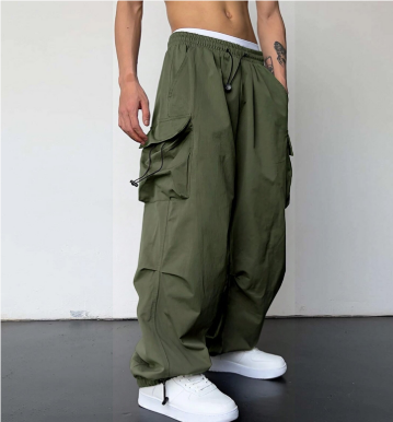Weite Baggy Hose Herren mit Multi-Taschen 4