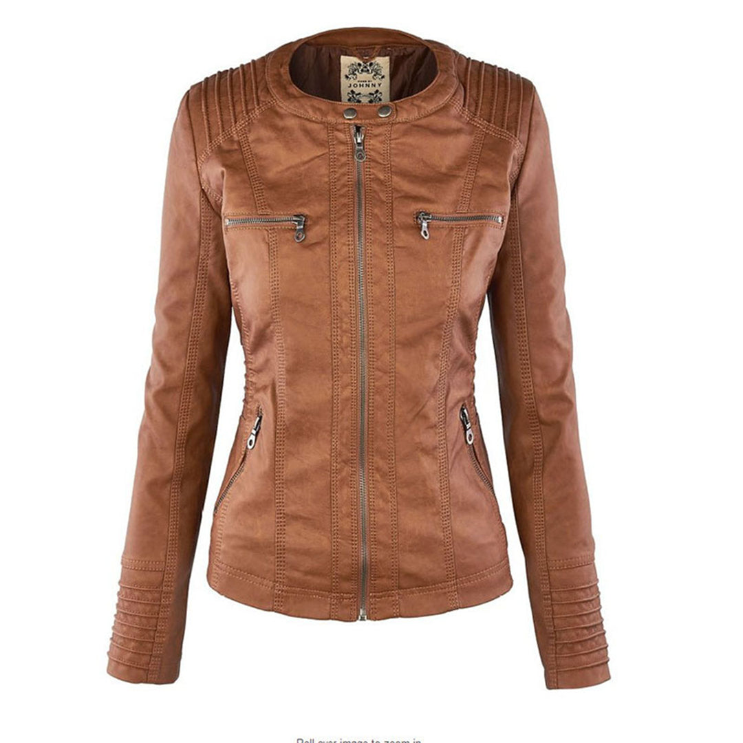 Kurze Damenjacke mit abnehmbarer Kapuze | Elegante Übergangsjacke 3