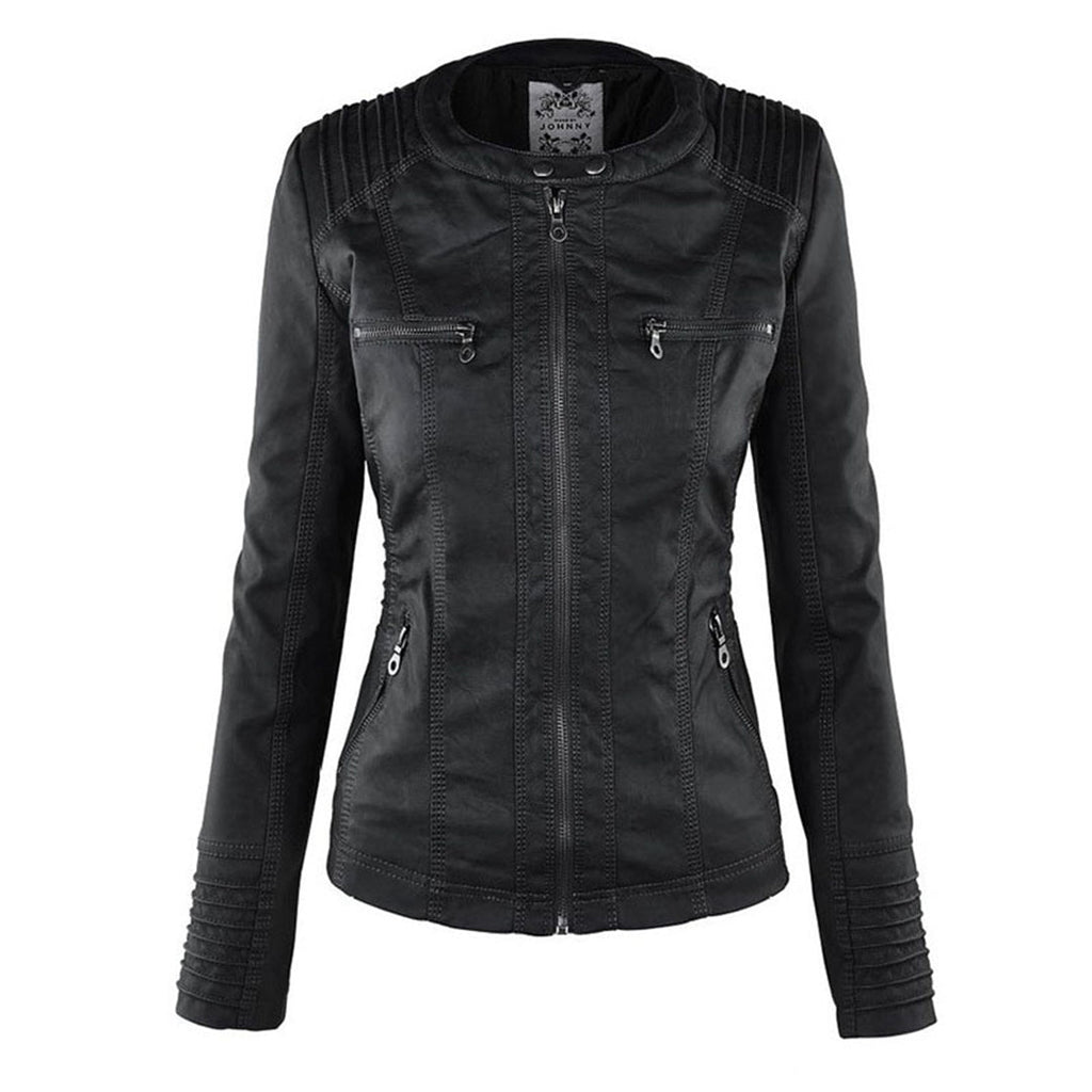 Kurze Damenjacke mit abnehmbarer Kapuze | Elegante Übergangsjacke 6