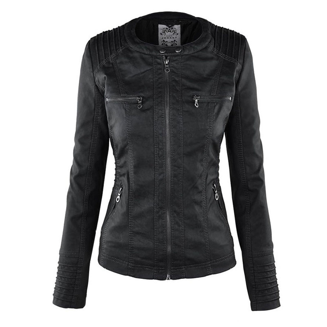 Kurze Damenjacke mit abnehmbarer Kapuze | Elegante Übergangsjacke 6
