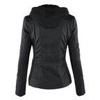 Kurze Damenjacke mit abnehmbarer Kapuze | Elegante Übergangsjacke 7