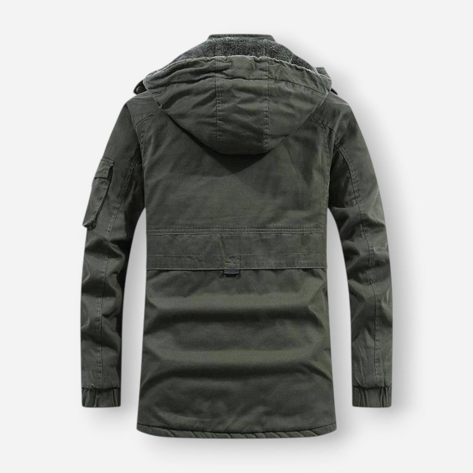 Moderne Herren Winterjacke mit Kapuze und lässiger Passform