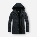 Warme Winterjacke für Herren aus robustem Obermaterial mit gefütterter Kapuze