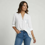 Casual Bluse für Damen ohne Kragen