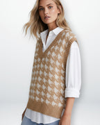 Strick Damenpullunder mit V-Ausschnitt