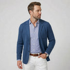 Jersey Sakko für Herren im Casual Stil mit aufgesetzten Taschen