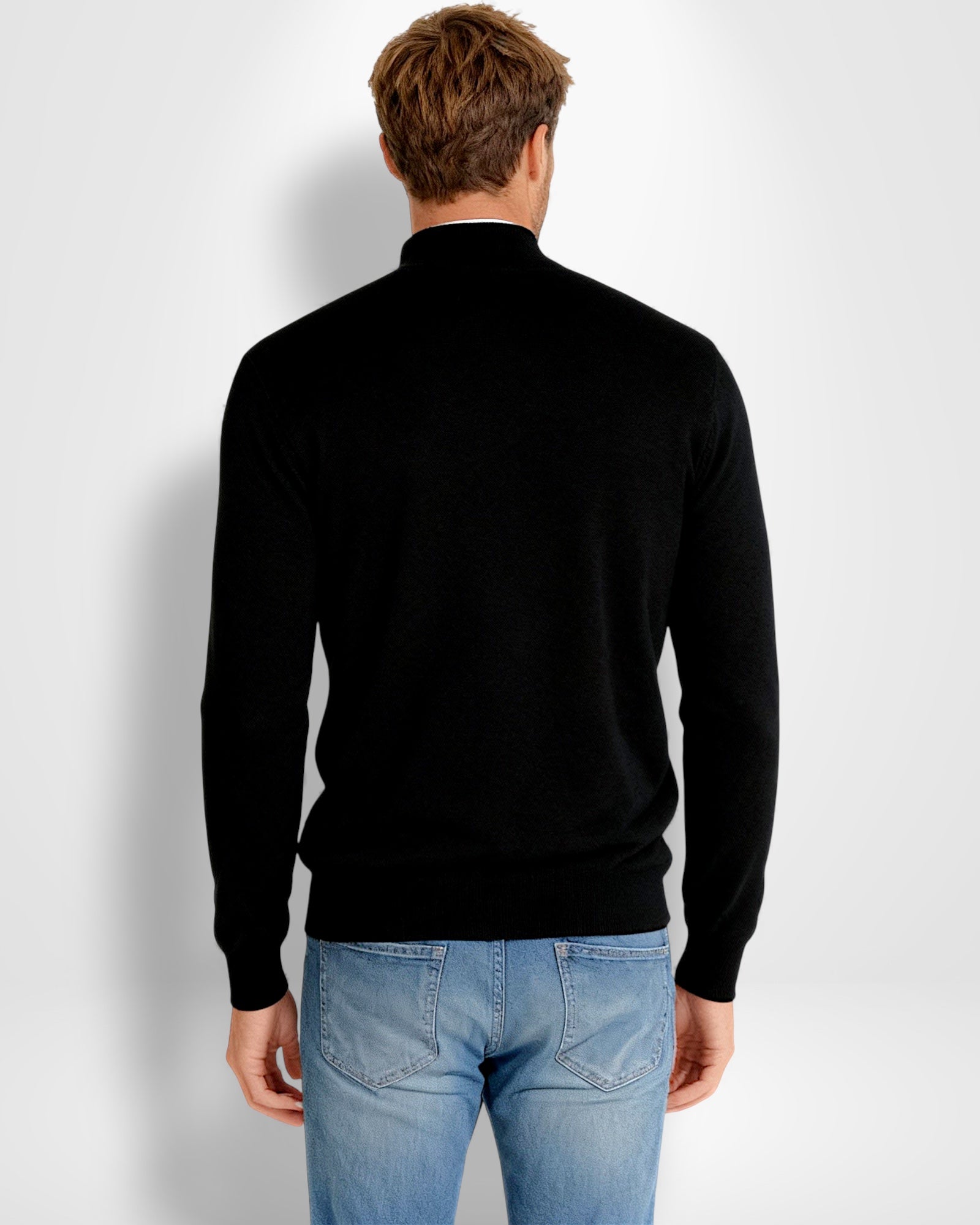 Pullover für Herren mit Zip-Kragen