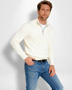 Pullover für Herren mit Zip-Kragen