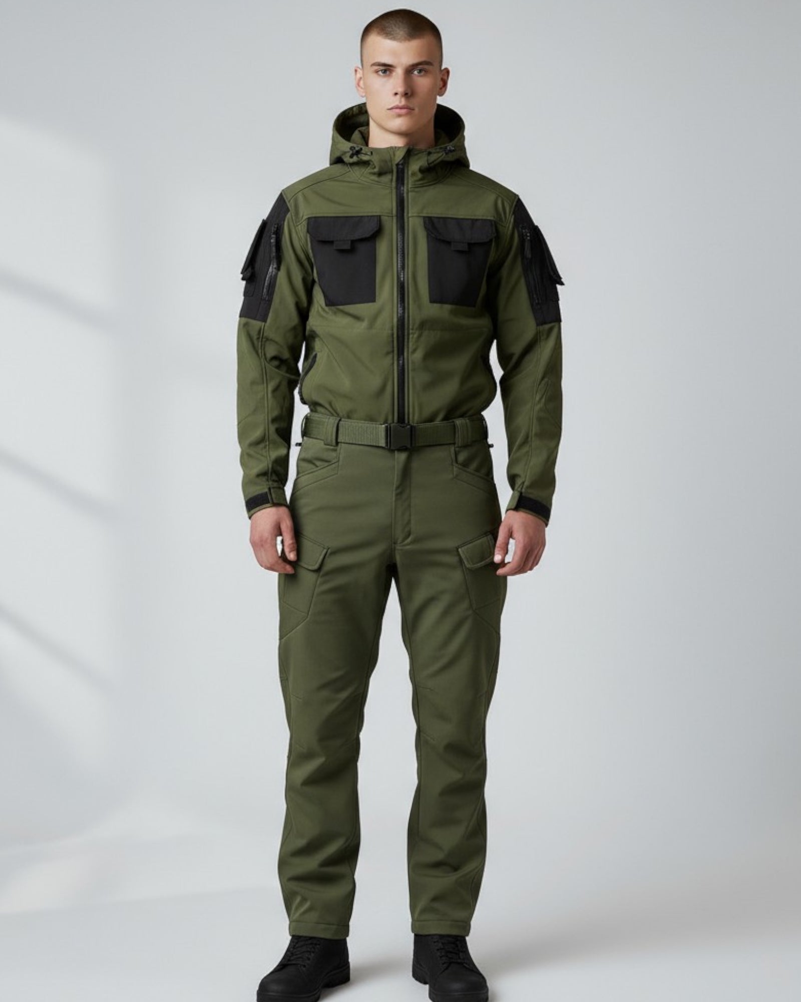 Zweiteiliges Herren-Set im Cargo-Stil