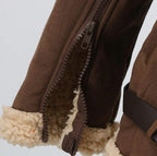 Fliegerjacke für Herren in Shearling-Optik