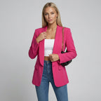 Taillierter Damen Blazer mit fließendem Schalkragen im klassischen Schnitt