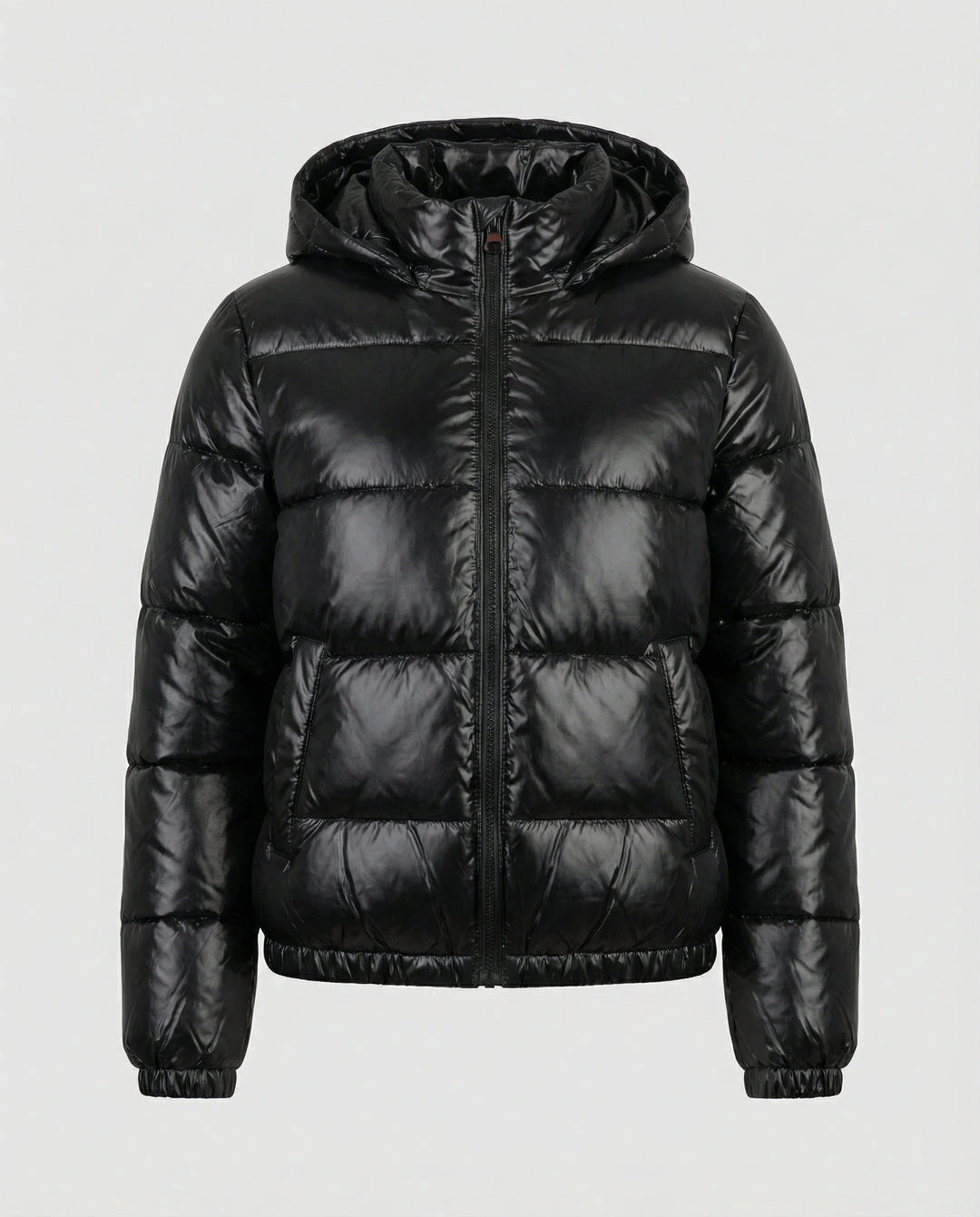 Leichte glänzende Steppjacke für Damen – Ansicht 8