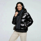 Unisex Steppjacke in Schwarz – weitere Ansicht