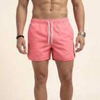 Badeshorts für Herren in kurzer Form mit wasserabweisender Funktion im sportlichen Stil Rosa 15