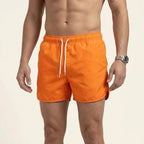 Badeshorts für Herren in kurzer Form mit wasserabweisender Funktion im sportlichen Stil Orange 16