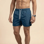 Badeshorts für Herren in kurzer Form mit wasserabweisender Funktion im sportlichen Stil Dunkelblau 17